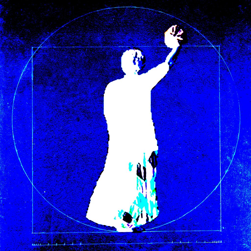 La femme de Dos - variation bleue